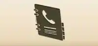 電話帳のシルエット