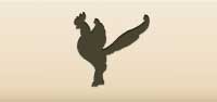 Rooster silhouette