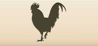 Rooster silhouette