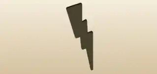 Lightning silhouette