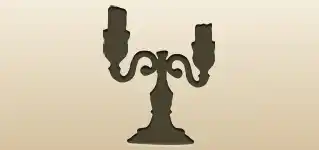 Candelabrum silhouette