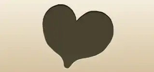 Heart silhouette