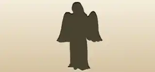 Angel silhouette