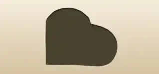 Heart silhouette