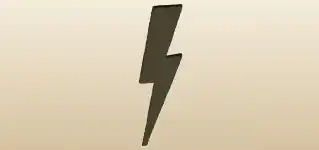 Lightning silhouette
