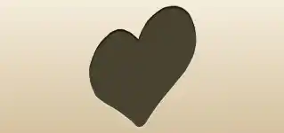 Heart silhouette