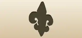 Fleur-de-Lis silhouette