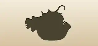 Anglerfish silhouette