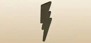 Lightning silhouette