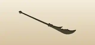 Guandao silhouette