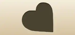 Heart silhouette