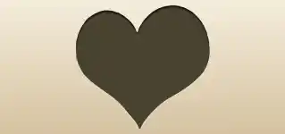 Heart silhouette