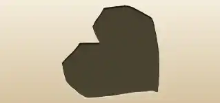 Heart silhouette