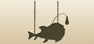 Anglerfish silhouette