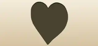 Heart silhouette