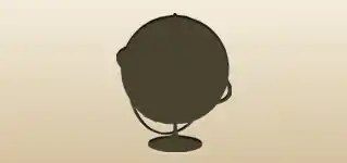 Globe silhouette