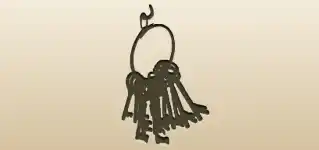 Keys silhouette