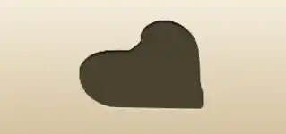 Heart silhouette