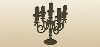 Candelabrum silhouette
