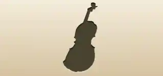 Violin silhouette