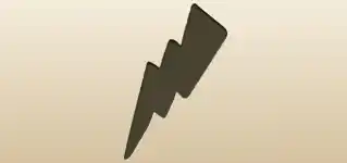 Lightning silhouette