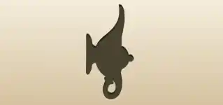 Oil Lamp silhouette