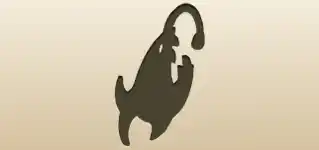 Anglerfish silhouette
