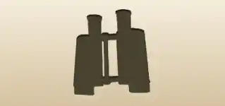 Binoculars silhouette