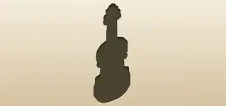 Violin silhouette