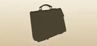 Briefcase silhouette