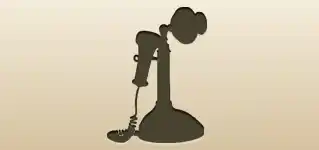 Telephone silhouette