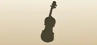Violin silhouette