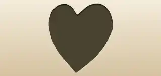 Heart silhouette
