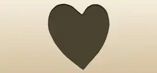 Heart silhouette