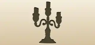 Candelabrum silhouette