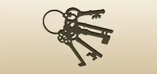 Keys silhouette