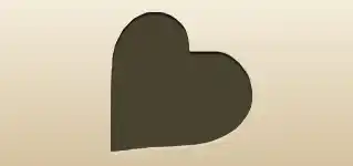 Heart silhouette
