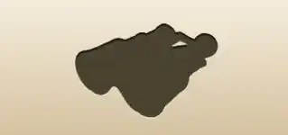 Binoculars silhouette