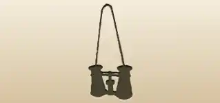 Binoculars silhouette