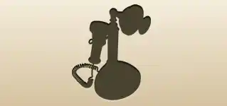 Telephone silhouette