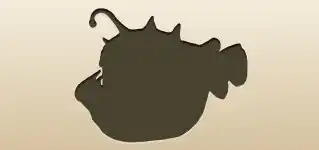 Anglerfish silhouette
