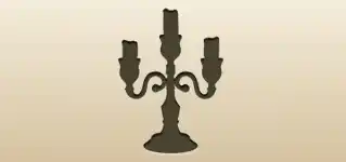 Candelabrum silhouette