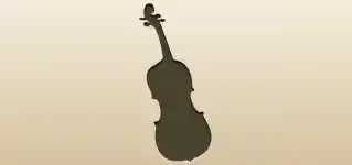 Violin silhouette