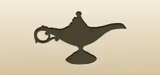Oil Lamp silhouette
