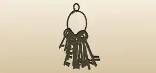 Keys silhouette