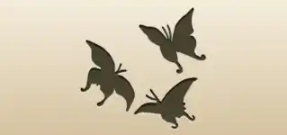 Butterflies silhouette