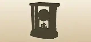 Pendulum Clock silhouette