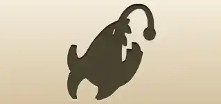 Anglerfish silhouette