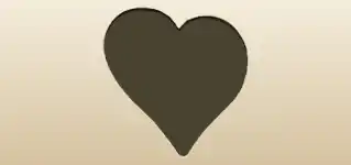 Heart silhouette