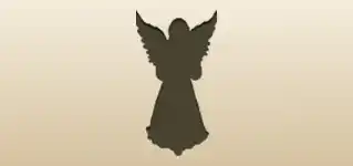 Angel silhouette